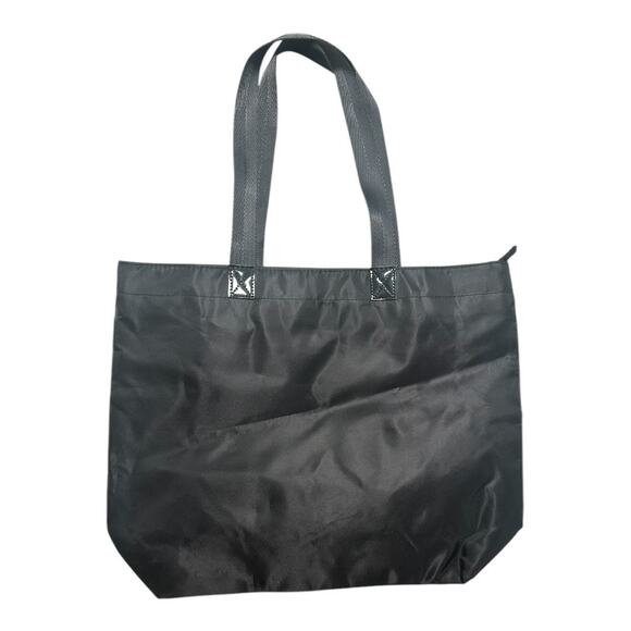 Black Tote Bag with Bow Detail - Picture 3 of 3